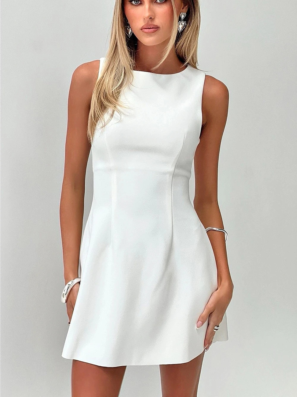 Princess Polly Anse Mini Dress White Size 10